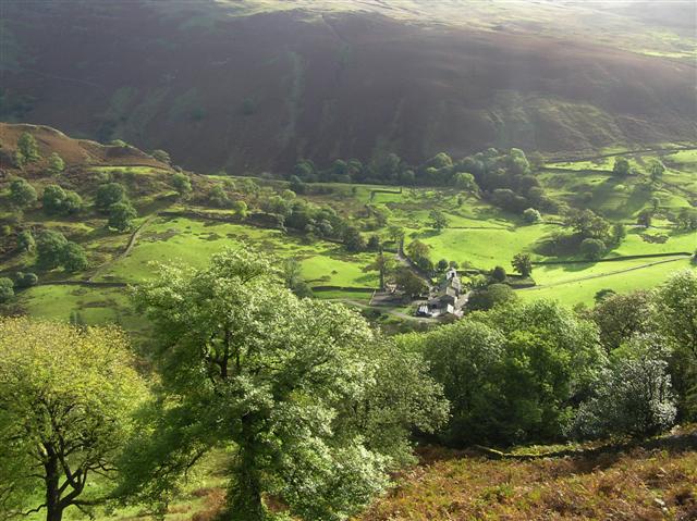 Looking down on Troutbeck Park