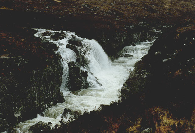 Waterfall on the Allt Toll a' Mhadaidh