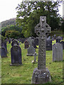 NY3704 : Cross, St Mary's Community Church graveyard by Kenneth  Allen