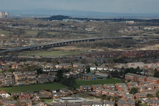 M56 motorway viaduct