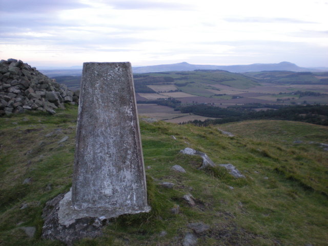 Norman's Law trig looking towards East and West Lomond hills