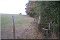 Stile on footpath junction near Grange Road