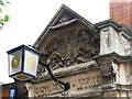 Edward VII crest above the entrance to the (former) Sorting Office, Leighton Road, NW5