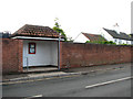 A bus shelter on The Street