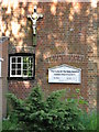 Sign for the Catholic church, Eythorne