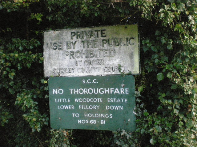 Surrey County Council sign © JOHN PARKIN :: Geograph Britain and Ireland