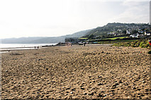 SY3693 : Towards Charmouth from the Soft Rock Cafe by Pierre Terre