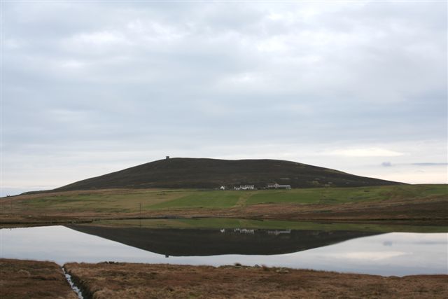 Loch of Setter with Brough and Ander hill behind