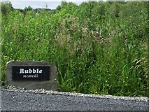 G3503 : Townland sign for Rubble, near Killasser by Pamela Norrington