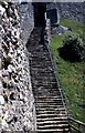 SZ4887 : Steps up to the keep at Carisbrooke Castle by Steve Daniels