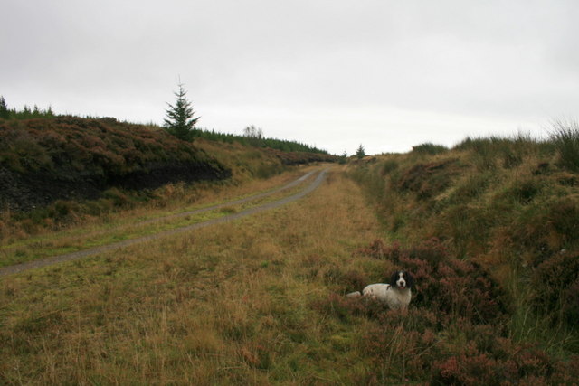 The track approaching the slopes of Meall Meadhonach