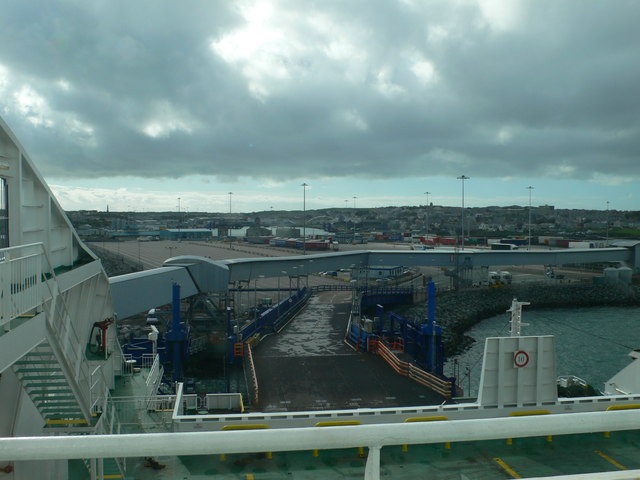 Loading bay at Holyhead harbour