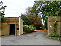 Old gated entrance to Toddington Manor