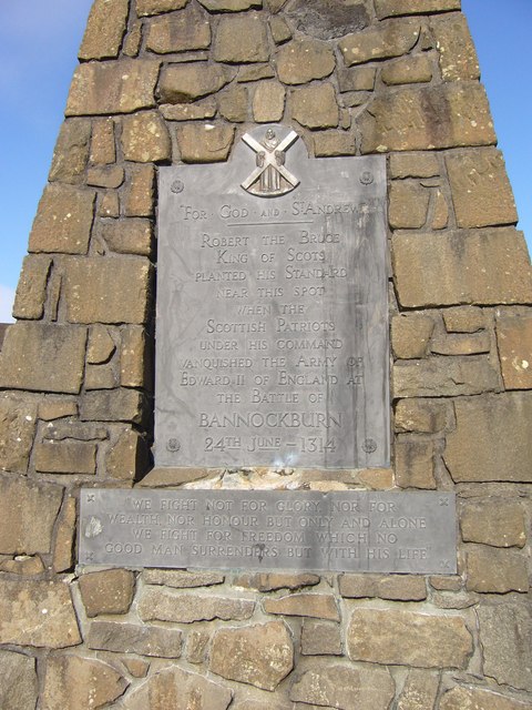 Battle of Bannockburn Monument plaque