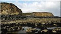 Featherbed Rocks and outlet of Rockhouse Dene