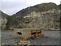 NZ4346 : Pillbox, Blast Beach by Andrew Curtis
