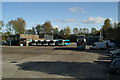 Arriva bus garage, Skem, with buses