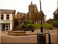 Falkirk: the Old Parish Church from across High Street