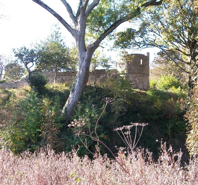 Civil War fortifications on the motte of Aberlleiniog Castle
