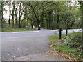 View across the A272 to bridleway and entrance to Bulchins Farm