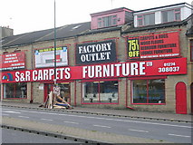 SE1732 : S & R Carpets Furniture Ltd - Leeds Road by Betty Longbottom