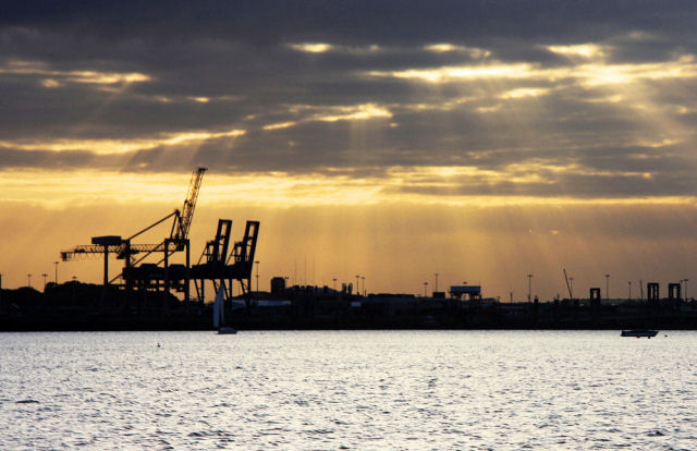 Cranes at Parkeston Quay © Bob Jones :: Geograph Britain and Ireland