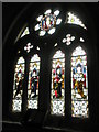 Stained glass window on the north wall of St John