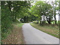 Blackhouse Lane, a bridleway heading south to the A272