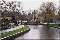 SP1620 : River Windrush in Bourton-on-the-water by Nigel Brown