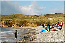 SW5842 : Watching the 'Shoresurf' junior surfing competition at Gwithian (2) by Andy F