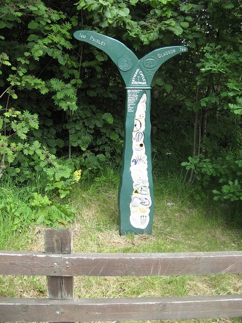 National Cycle Route 7 and 75 milepost