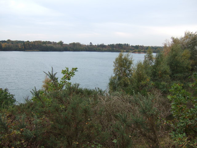 A view over Leziate lake