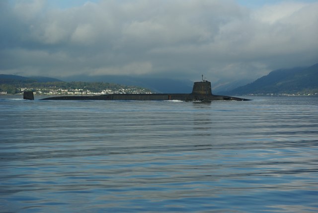 Submarine in the Firth of Clyde