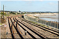 The railway east of Penzance station