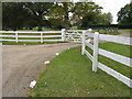 Gated entrance to Barkfold Manor