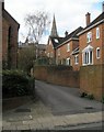 Church spire as seen from St Thomas Street