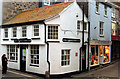 The corner of Fore Street and Lifeboat Hill, St Ives