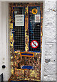 A colourful shop door on Fore Street, St Ives