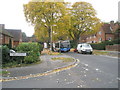 Number One bus approaching the junction of Stuart Crescent and Cromwell Road