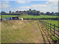 Path through stables at Moorgreen