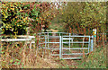 Kissing gate on footpath from nature reserve to Ufton