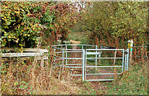 SP3761 : Kissing gate on footpath from nature reserve to Ufton by Andy F