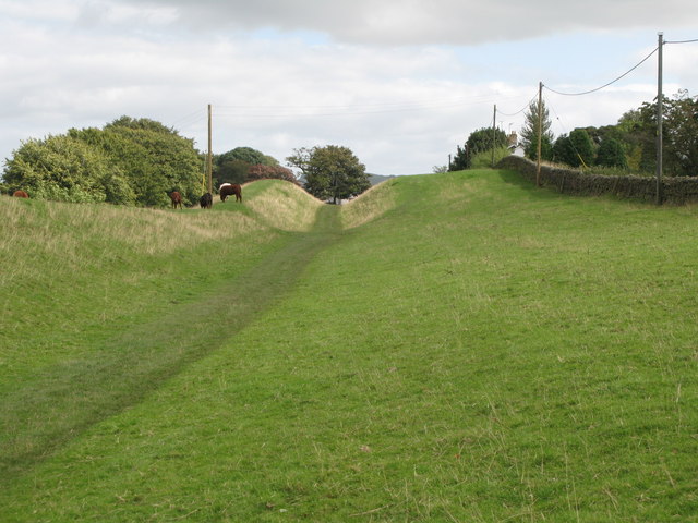 The north defensive ditch of Hadrian's Wall east of Gilsland (3)