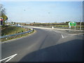 A509 London Road at M1 roundabout.