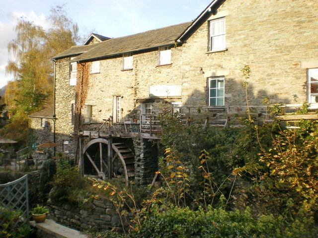 Waterwheel on the side of Stock Ghyll off North Road