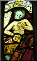 TF9441 : St Mary's church - C16 Continental glass by Evelyn Simak