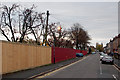 Fence around a building site near Rugby station (2)