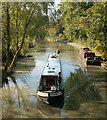 Looking west  along the Grand Union Canal at Radford Semele