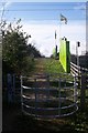 Kissing gate near Springhead Park