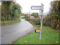 Road junction at Tair Garreg